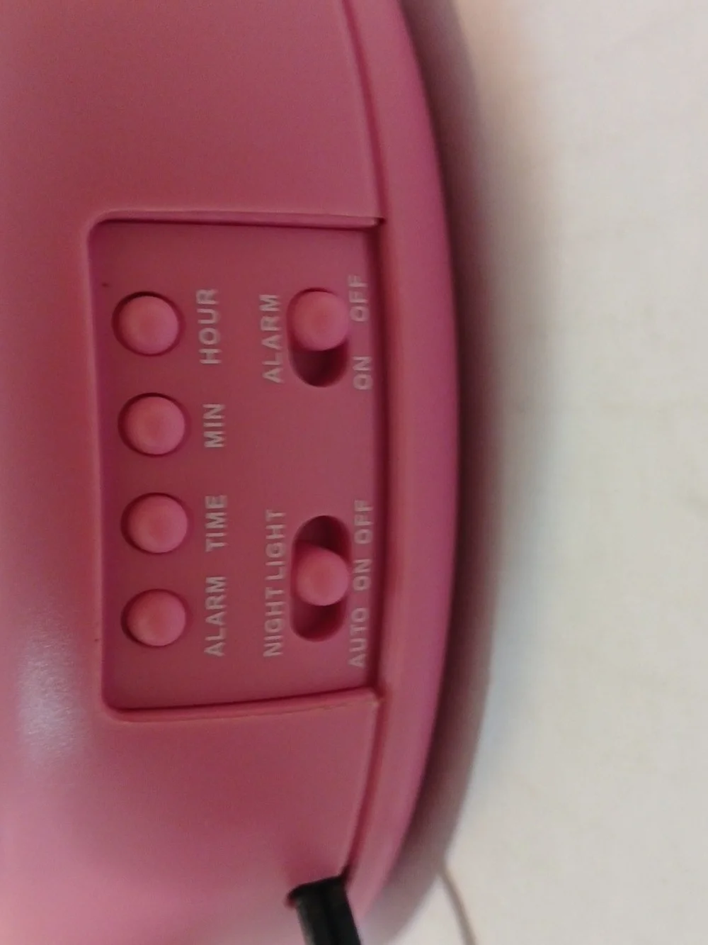 VTG Saniro Y2K Hello Kitty Pink Bow Flower ALARM Clock NIGHT LIGHT(NEEDS BULB)